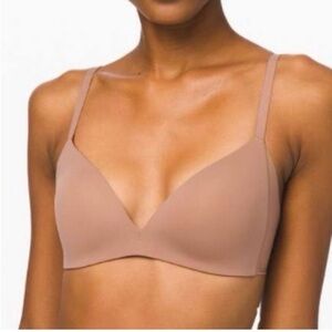 Lululemon Wireless Take Shape Bra in Nude Brown size 32C like new